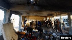 "Хан Юнис" качкындар лагери соккудан кийин. Газа, 16-декабрь 2024-жыл