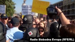 Nga protesta e gazetarëve të mërkurën në Shkup