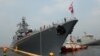 კრეისერი "ვარიაგი" ფილიპინების დედაქალაქ მანილის პორტში. 2017 წ. 20 აპრილი. 