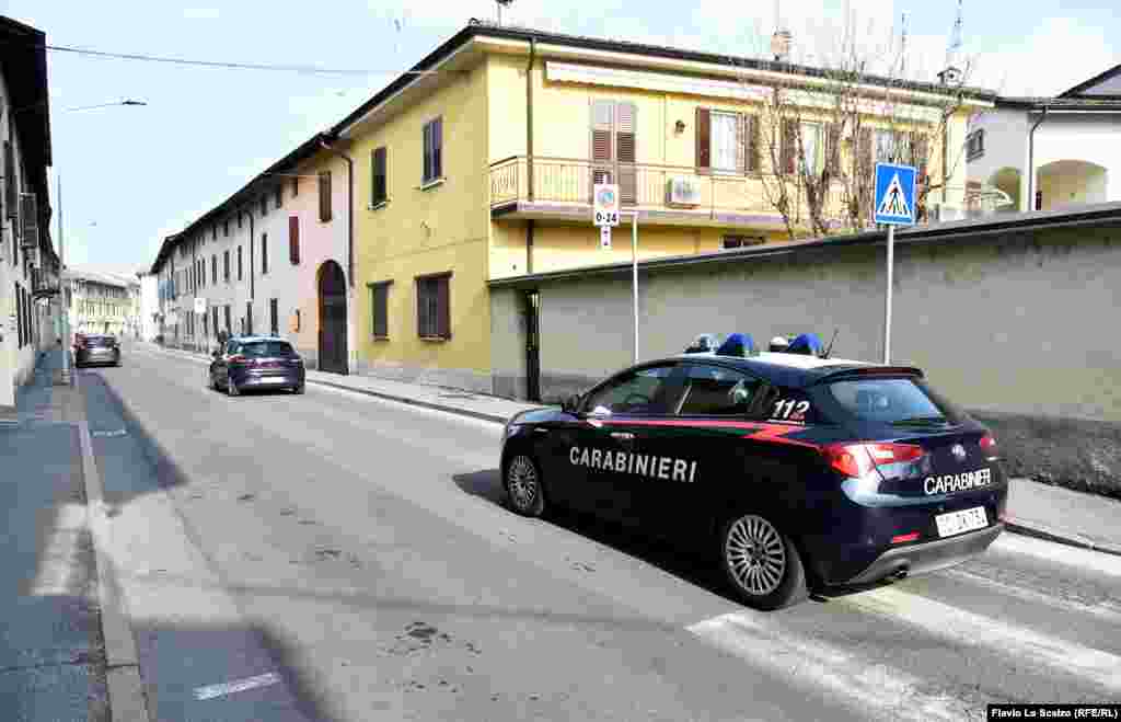 Улица в Кастильоне-д&#39;Адда на севере Италии&nbsp;