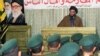 (FILES) Hezbollah Secretary General Hassan Nasrallah addresses Hezbollah guerillas on March 11, 1999 in Beirut during a ceremony in which the guerillas who killed a top Israeli general in a bomb attack in southern Lebanon the previous month were decorated