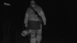 Night climb to the slagheap near the city of Zolote