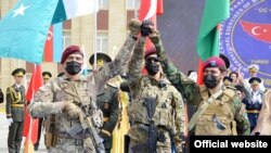 مراسمی برای آغاز رزمایش «دوستی سه برادر» که روی یکشنبه برگزار شد.