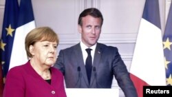 Angela Merkel i Emanuel Makron