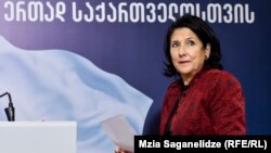 Salome Zurabishvili la Tbilisi, 28 noiembrie 2018