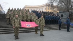 Одеські нацгвардійці й курсанти привітали Збройні сили України з ювілеєм (відео)