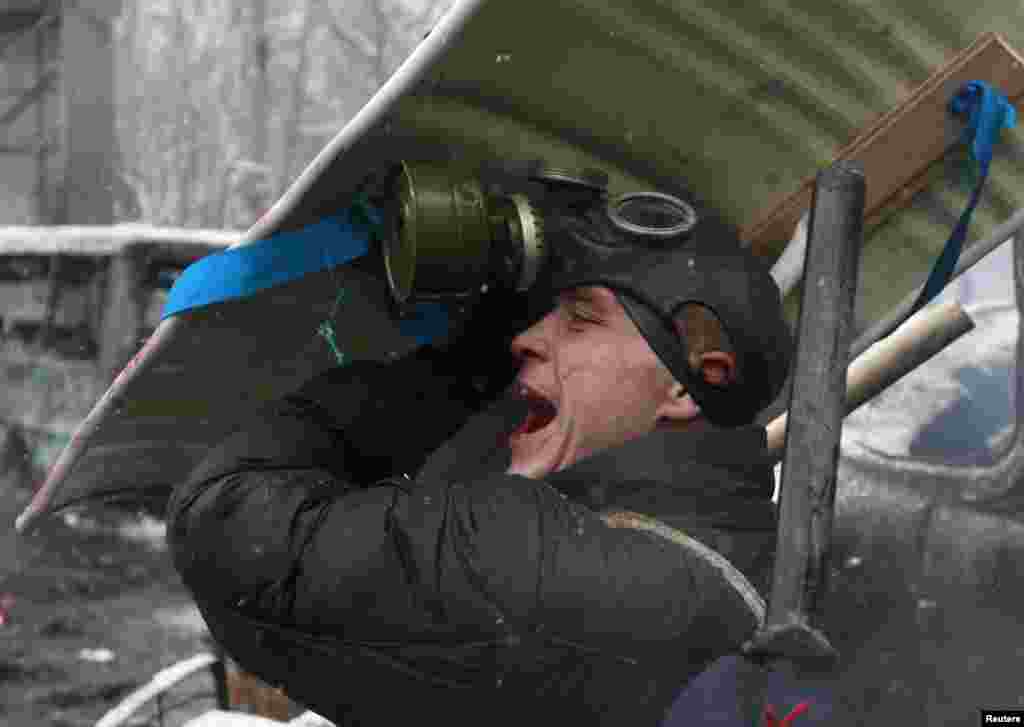 Kijev, 22. januar 2014. Foto: REUTERS / Gleb Garanich 