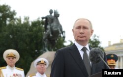 Vladimir Putin la Sankt Petersburg, 31 iulie 2022.