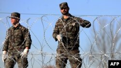 Postavljanje žice na slovenačko-hrvatskoj granici