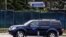 Kosovo - A car drives past the headquarters of the European Union Rule of Law Mission in Kosovo (EULEX), Pristina, 8Jun2018