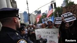 تظاهرات اعتراضی در نیویورک نسبت به رفتار پلیس