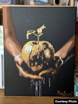 Картина, розмальована Анастасією