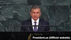 Shavkat Mirziyoev addressed the UN General Assembly on September 19.