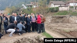 Predsjednica Evropske komisije Ursula von der Leyen obišla je poplavama pogođenu Jablanicu u BiH, 24. oktobar 2024.