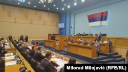 Asambleja Kombëtare e Republikës Sërpska diskuton për miratimin e një kushtetute të re të entitetit serb të Bosnje e Hercegovinës, 13 mars.
