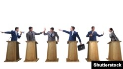 Dezbatere politică, imagine generică.