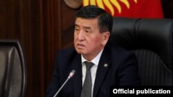 Президент Сооронбай Жээнбеков. Архивное фото.