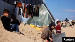 آوارگان فلسطینی در رفح و کنار مرز غزه و مصر