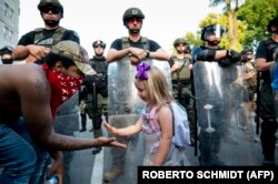 Washington în apropierea Casei Albe, 3 iunie 2020.