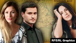 Відомі кримчани, які змушені були залишити окупований півострів і переїхати на материкову частину України: перша заступниця міністра закордонних справ України Еміне Джеппар (л), актор і режисер Ахтем Сеітаблаєв, співачка Джамала. Фотоколаж