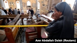 У коптському соборі Каїра після вибуху, 11 грудня 2016 року 