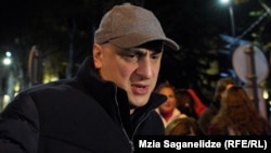 Ніка Мелія на протесті в Тбілісі, листопад 2024 року