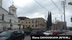 Сухумский кафедральный собор. Вербное воскресенье, 12 апреля 2020 г.