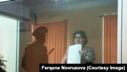 Hadidža Ismajilova u sudnici u Bakuu