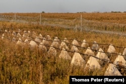 Колючий дріт і «зуби дракона» у Донецькій області, 11 вересня 2025 року