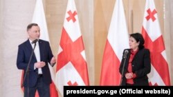Анджей Дуда и Саломе Зурабишвили