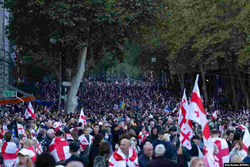 Такі масштаби демонстрації були вдень