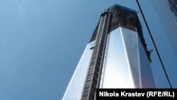 Turnul Libertății în construcție la noul complex World Trade Center, New York
