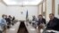 Članovi Predsjedništva Bosne i Hercegovine na sastanku s delegacijama SAD-a i EU-a, 29. oktobar 2021.