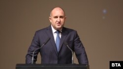 Румен Радев прави изявление. Снимката е илюстративна. 