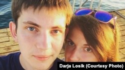 Beloruski novinar Ihar Losik i njegova suprruga Darja