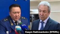 Генпрокурор Курманкул Зулушев и депутат ЖК Адахан Мадумаров. Коллаж.