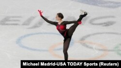 Kamila Valiyeva je bila pozitivna na zabranjenu supstancu trimetazidin u decembru 2021. godine, a rezultati su postali poznati tek nakon njene olimpijske pobjede. (Foto: Tokom Zimskih olimpijskih igara u Pekingu 2022., Kina, 7. februara 2022.)