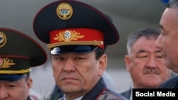 Молдомуса Конгантиев в период работы министром внутренних дел. 