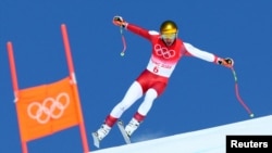 Johannes Strolz, campion olimpic în combinata alpină de la Beijing, la 34 de ani după performanța similară a tatălui său.