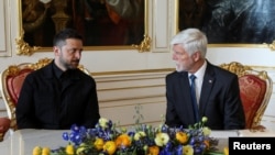 Президент Чехии Петр Павел встретился с президентом Украины Владимиром Зеленским, Чехия, Прага, 4 мая 2025 года