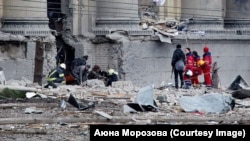 Харьков после обстрела