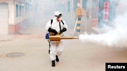 Дезінсекція села в Китаї після спалаху коронавірусу, 29 січня 2020 року