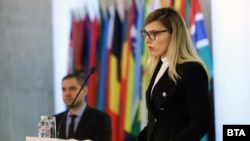 Зам.-министърът по външните работа Велислава Петрова даде брифинг за ситуацията с ферибота на 19 февруари 2022 г.