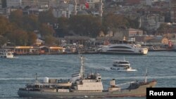 Кара деңиздеги Орусиянын "Лиман" аскерий кемеси.