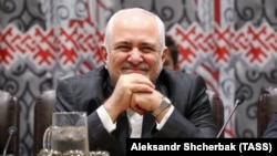 Iranian Foreign Minister Javad Zarif attends a meeting among remaining parties to the Iran nuclear deal at UN headquarters in New York on September 25.