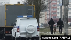 Співробітники міліції на акціях протесту в Мінську, ілюстративне фото