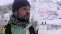 Мистецький твір на снігу