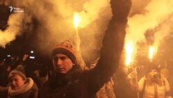 Як у Києві відзначили день народження Степана Бандери (відео)