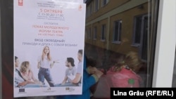 Anunț al spectacolului prezentat la Tiraspol 