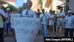 La protestul din iulie împotriva scumpirii prețurilor la energie